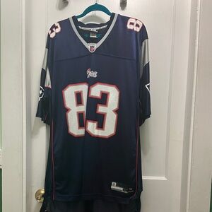 Reebok Navy and White Men's Jersey